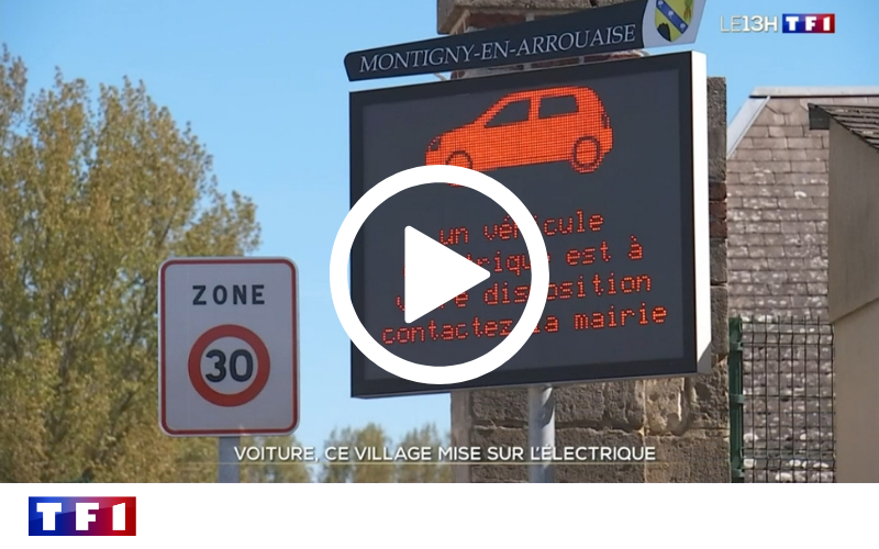 Vignette reportage TF1 Info - Voiture, ce village mise sur l'électrique (Montigny)